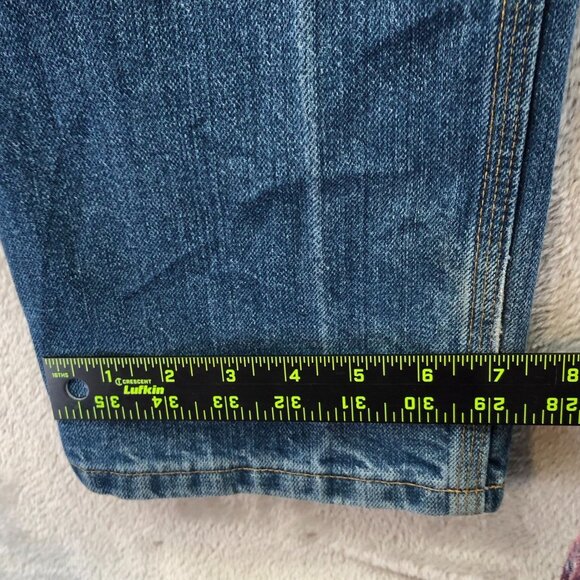 Carhartt Mens Work Jeans Size 30x32 Blue Denim Straight Leg Traditional Fit - Picture 7 of 13